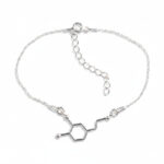 srebrna bransoletka łańcuszkowa dopamina