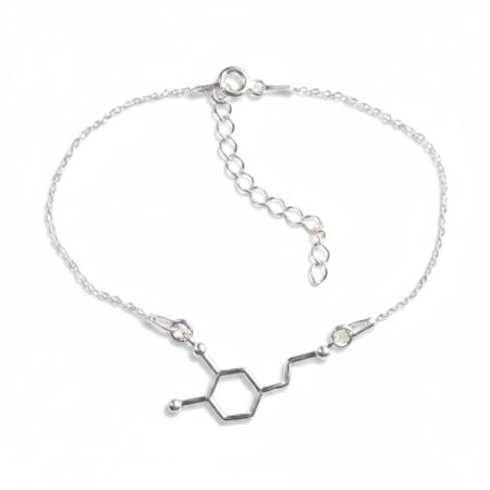 srebrna bransoletka łańcuszkowa dopamina