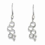 kolczyki wiszące estrogen srebrne