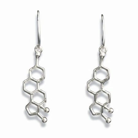 kolczyki wiszące estrogen srebrne