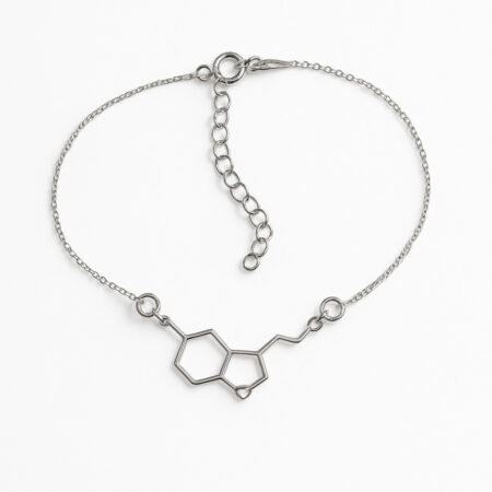 srebrna bransoletka łańcuszkowa serotonina