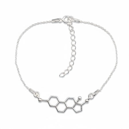 srebrna bransoletka łańcuszkowa estrogen