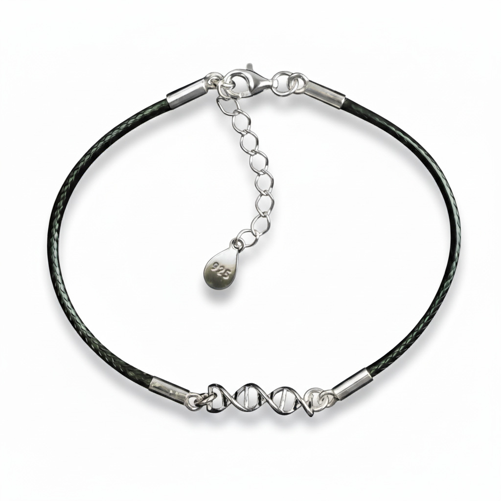 srebrna bransoletka sznurkowa dna srebrna bransoletka sznurkowa dna