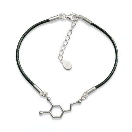 srebrna bransoletka sznurkowa dopamina