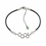 srebrna bransoletka sznurkowa estrogen