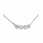 srebrny naszyjnik z łącznikiem dna