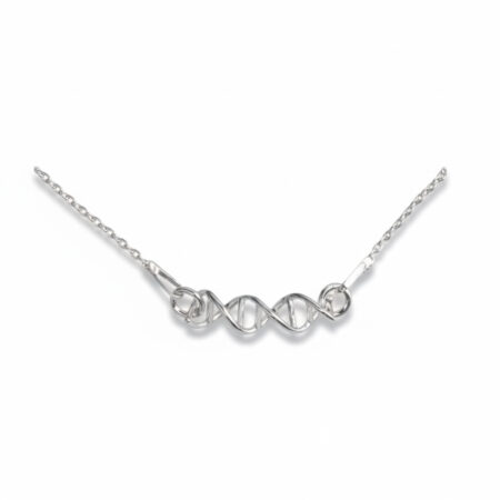 srebrny naszyjnik z łącznikiem dna