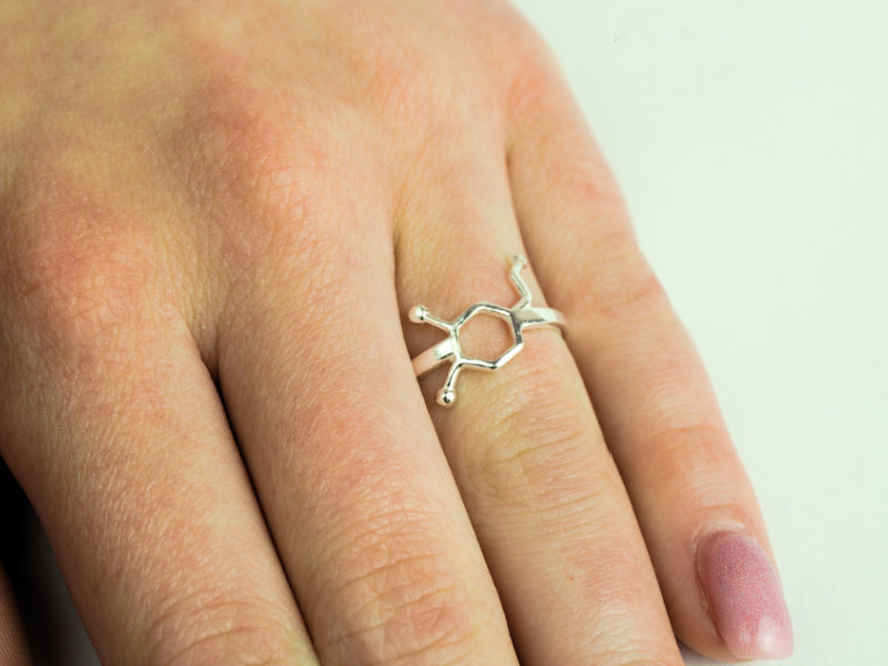 pierścionek dopamina uniwersalny rozmiar